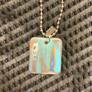 Kate Mesta “FUN” Dog Tag necklace